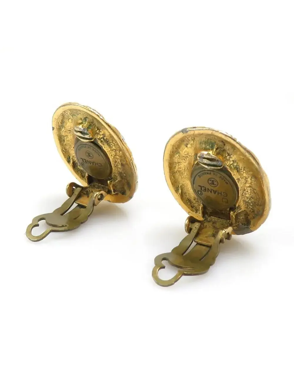 Auth Chanel Clip On Earrings #302843C17B